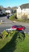 Aerial View of Leighton Buzzard Town of England United Kingdom. March 29th, 2024 video