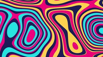 abstract psychedelisch achtergrond met golvend lijnen video