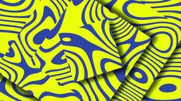 abstract pattern with blue and yellow lines video