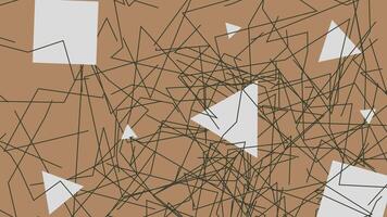 abstrakt geometrisk mönster med rader och trianglar på en brun bakgrund video