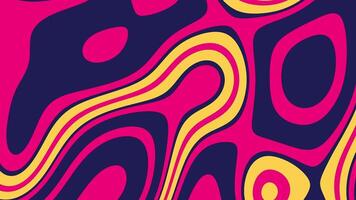 een kleurrijk abstract patroon met golvend lijnen video