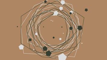 an abstract illustration of a circle with a bunch of small dots video