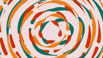 een abstract patroon met oranje, groen en rood cirkels video