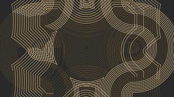 a black and gold abstract design with lines video