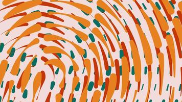ett abstrakt mönster med orange, grön och blå måla video
