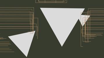 uma gráfico Projeto com triângulos e linhas video