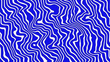 a blue and white striped background with wavy lines video