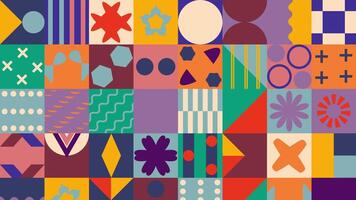 a colorful pattern with geometric shapes and shapes video