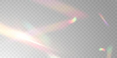 Multicolored light effect and zigzag ribbons falling from above on streamer, tinsel vector