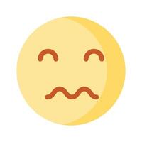 Confused emoji design, ready to use vector