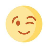 Check out this beautiful winking emoji design vector