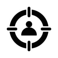 Pixel perfector icon of target audience, scalable and easy to use vector
