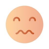 Confused emoji design, ready to use vector