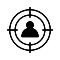 Pixel perfector icon of target audience, scalable and easy to use vector