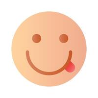 remium of savoring emoji in modern style vector