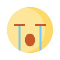 Get this amazing crying emoji design, customizable vector