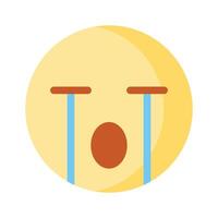 obtener esta increíble llorando emoji diseño, personalizable vector