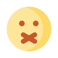 Sour face emoji icon, creative and premium vector