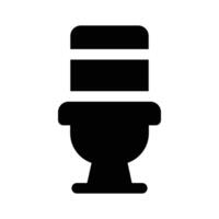 Toilet design of flush icon vector