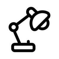 Well designed icon of desk lamp, customizable vector