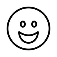 Creative of happy face emoji in modern style vector