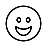 Creative of happy face emoji in modern style vector