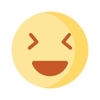 Creative of happy face emoji in modern style vector