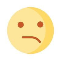 Grab this creative icon of disappointed emoji in modern style vector