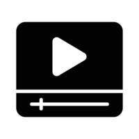 An icon of media player in modern style, ready to us vector