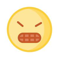 Have a look at this amazing icon of angry emoji, premium vector