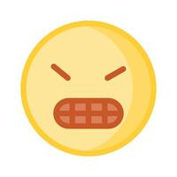 Have a look at this amazing icon of angry emoji, premium vector