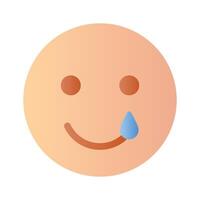 obtener tu manos en perfectamente diseñado triste emoji icono, personalizable vector