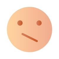 Confused emoji design, ready to use vector