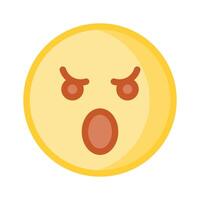 tener un Mira a esta increíble icono de enojado emojis, prima vector