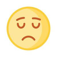 obtener tu manos en perfectamente diseñado triste emoji icono, personalizable vector