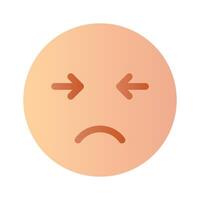 Get this amazing icon of sick emoji in modern style vector