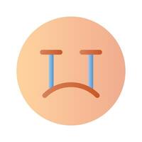 obtener esta increíble llorando emoji diseño, personalizable vector