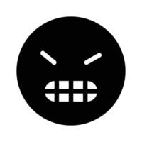 tener un Mira a esta increíble icono de enojado emojis, prima vector