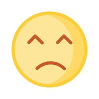 Get this amazing icon of frustrated emoji, premium vector