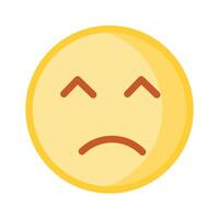 Get this amazing icon of frustrated emoji, premium vector