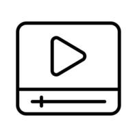 An icon of media player in modern style, ready to us vector