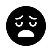 Unique and premium of tired emoji, editable icon vector