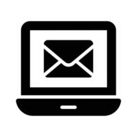 An icon of email in modern and unique style vector