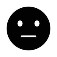 Expressionless, neutral emoji icon design, ready to use vector