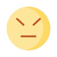 Emoticons face with straight mouth line and closed eyes icon vector