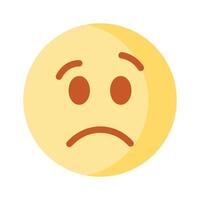 Get your hands on perfectly designed sad emoji icon, customizable vector