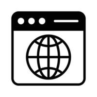 Visually perfect icon of global website in modern style vector