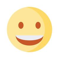 An editable icon of laughing emoji, easy to use and download vector