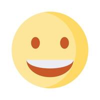 An editable icon of laughing emoji, easy to use and download vector