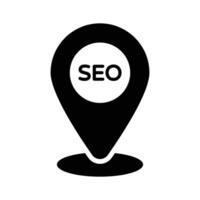 Seo location design isolated on white background vector